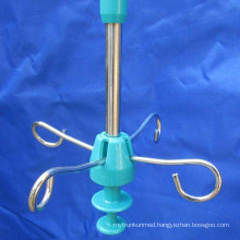 Hospital Adjustable Movable Stainless Steel Medical Drip IV Pole Stand